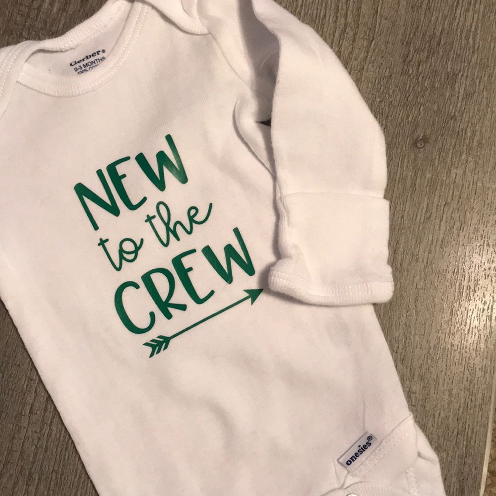 New To The Crew Long Sleeve Onsie
